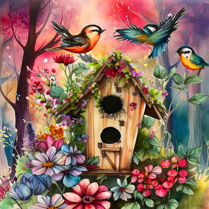 Aviary - Full Round Drill Diamond Painting 30*30CM