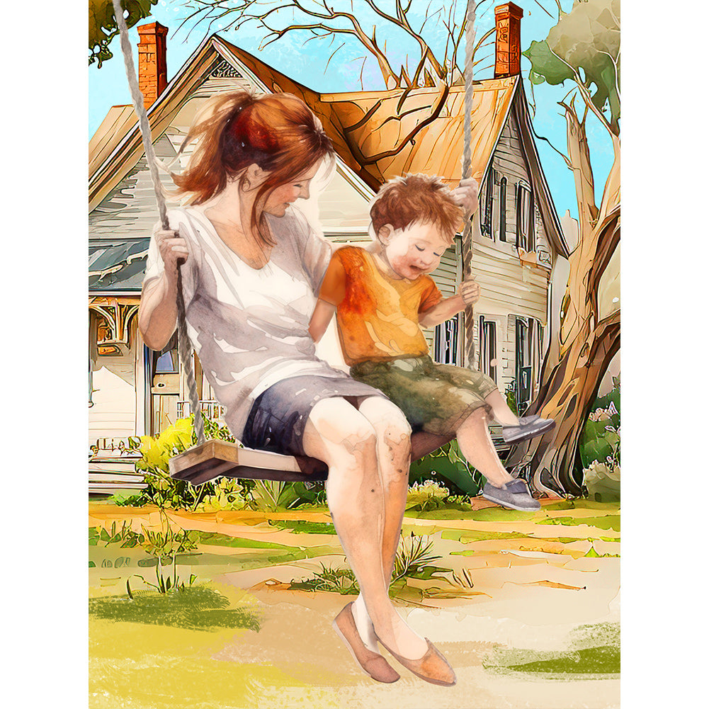Mother'S Day - Full Round Drill Diamond Painting 30*40CM