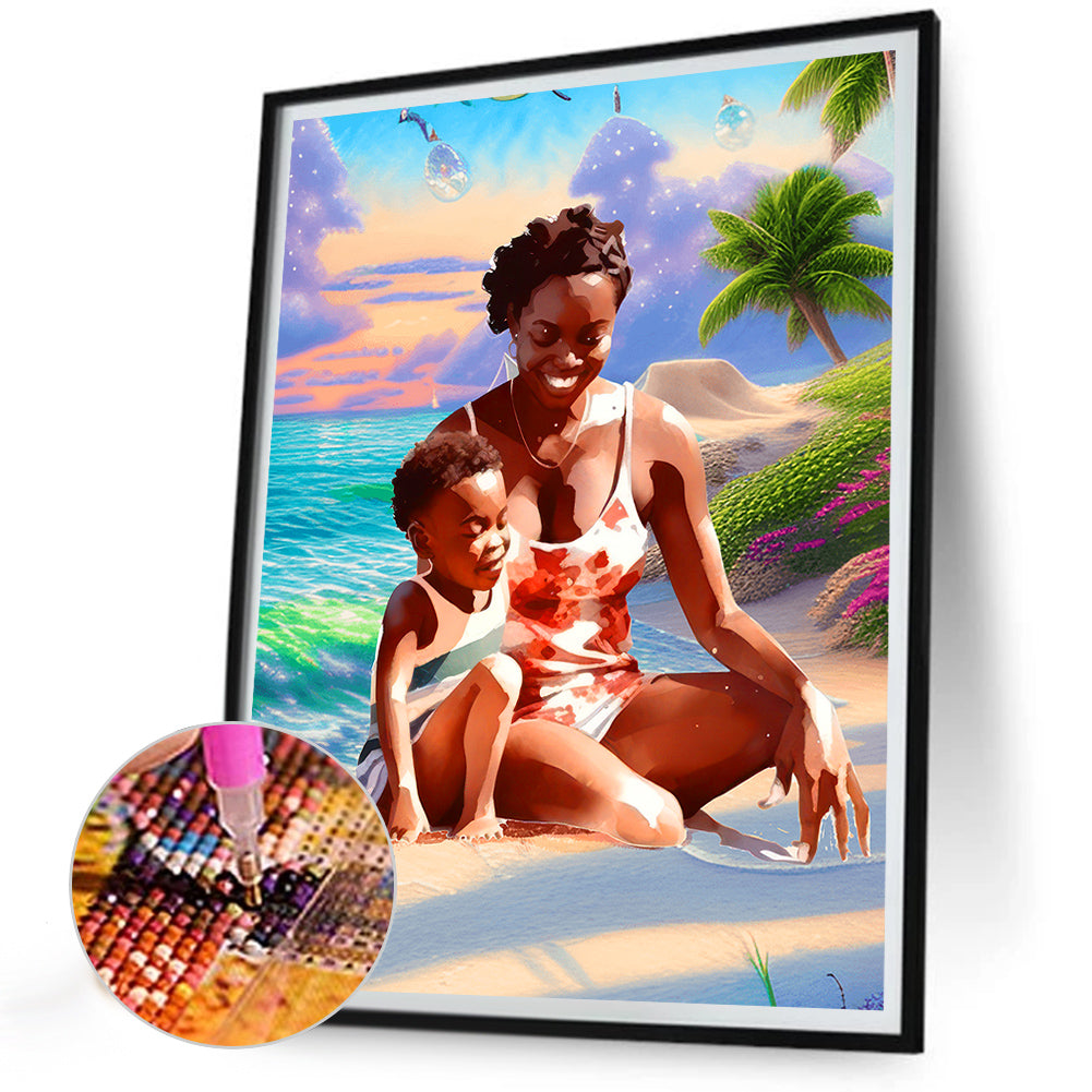 Mother'S Day - Full Round Drill Diamond Painting 30*40CM