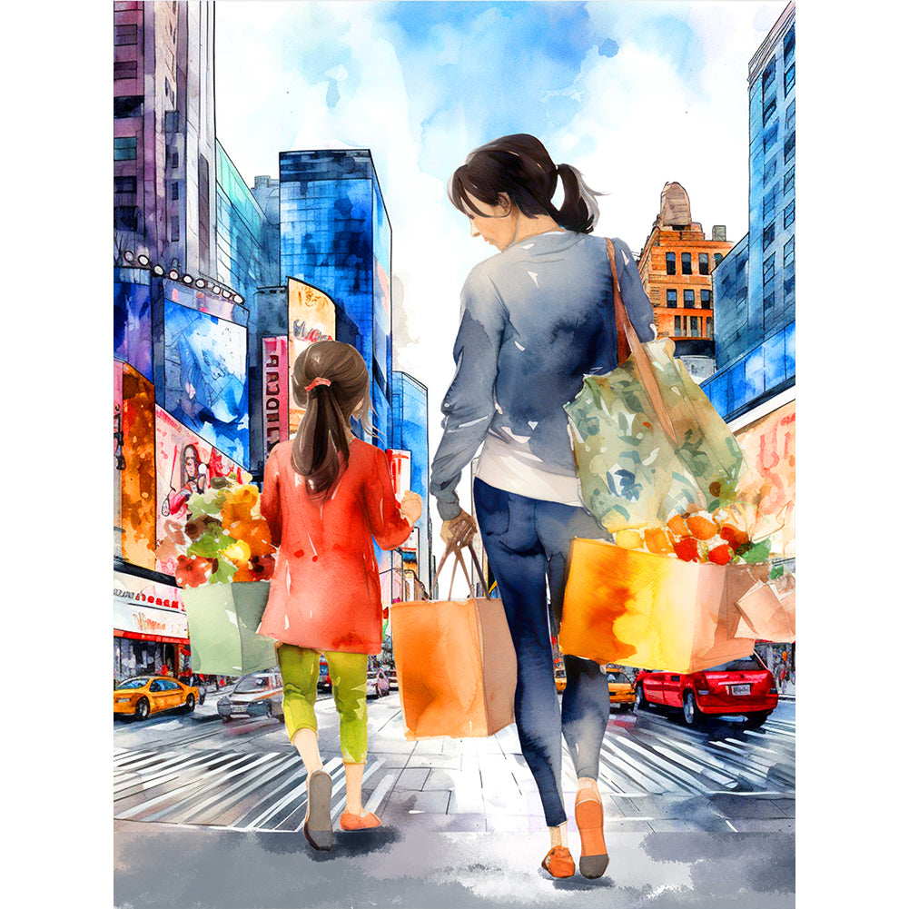 Mother'S Day - Full Round Drill Diamond Painting 30*40CM