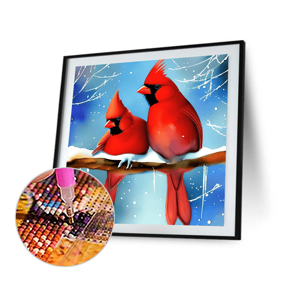 Cardinal - Full Round Drill Diamond Painting 30*30CM