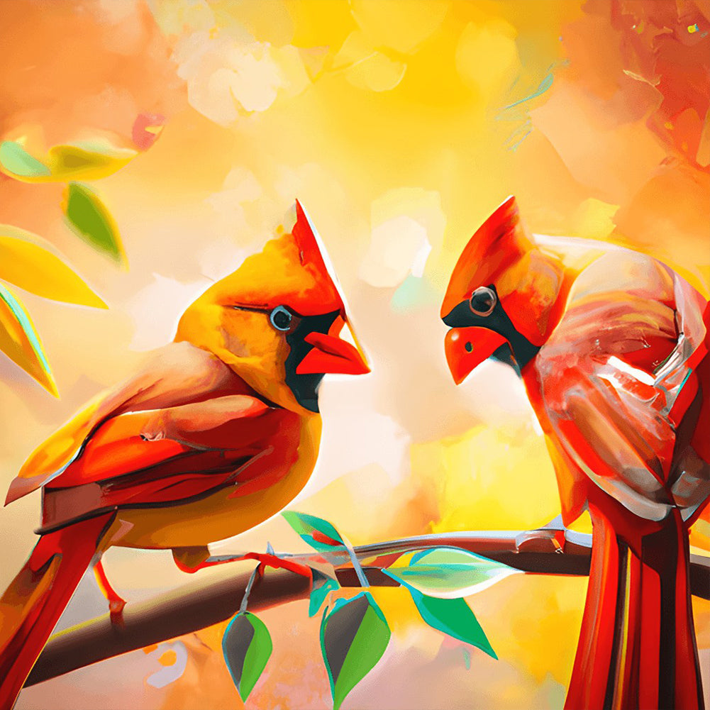 Cardinal - Full Round Drill Diamond Painting 30*30CM