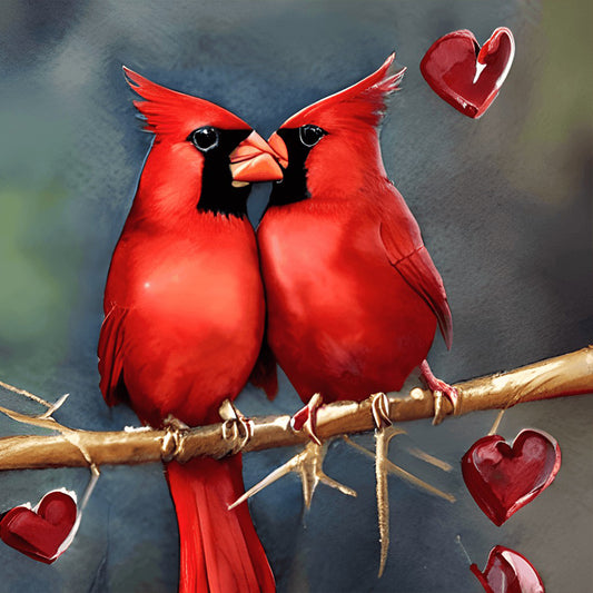 Cardinal - Full Round Drill Diamond Painting 30*30CM