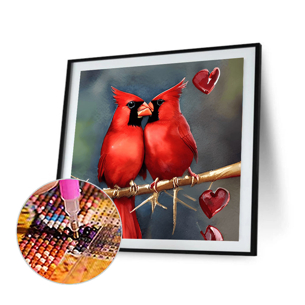 Cardinal - Full Round Drill Diamond Painting 30*30CM