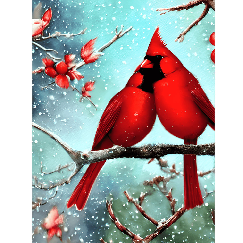 Cardinal - Full Round Drill Diamond Painting 30*40CM