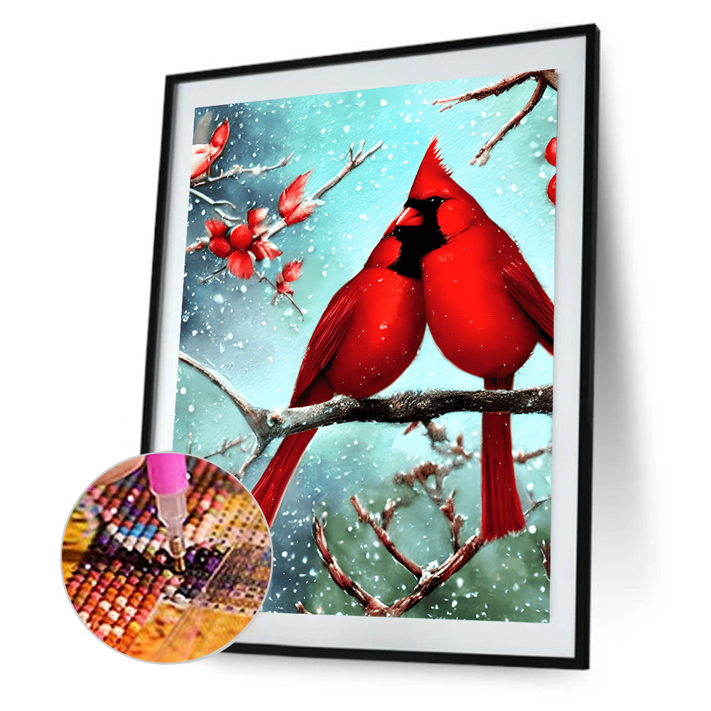 Cardinal - Full Round Drill Diamond Painting 30*40CM