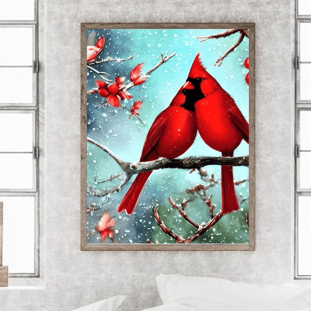 Cardinal - Full Round Drill Diamond Painting 30*40CM