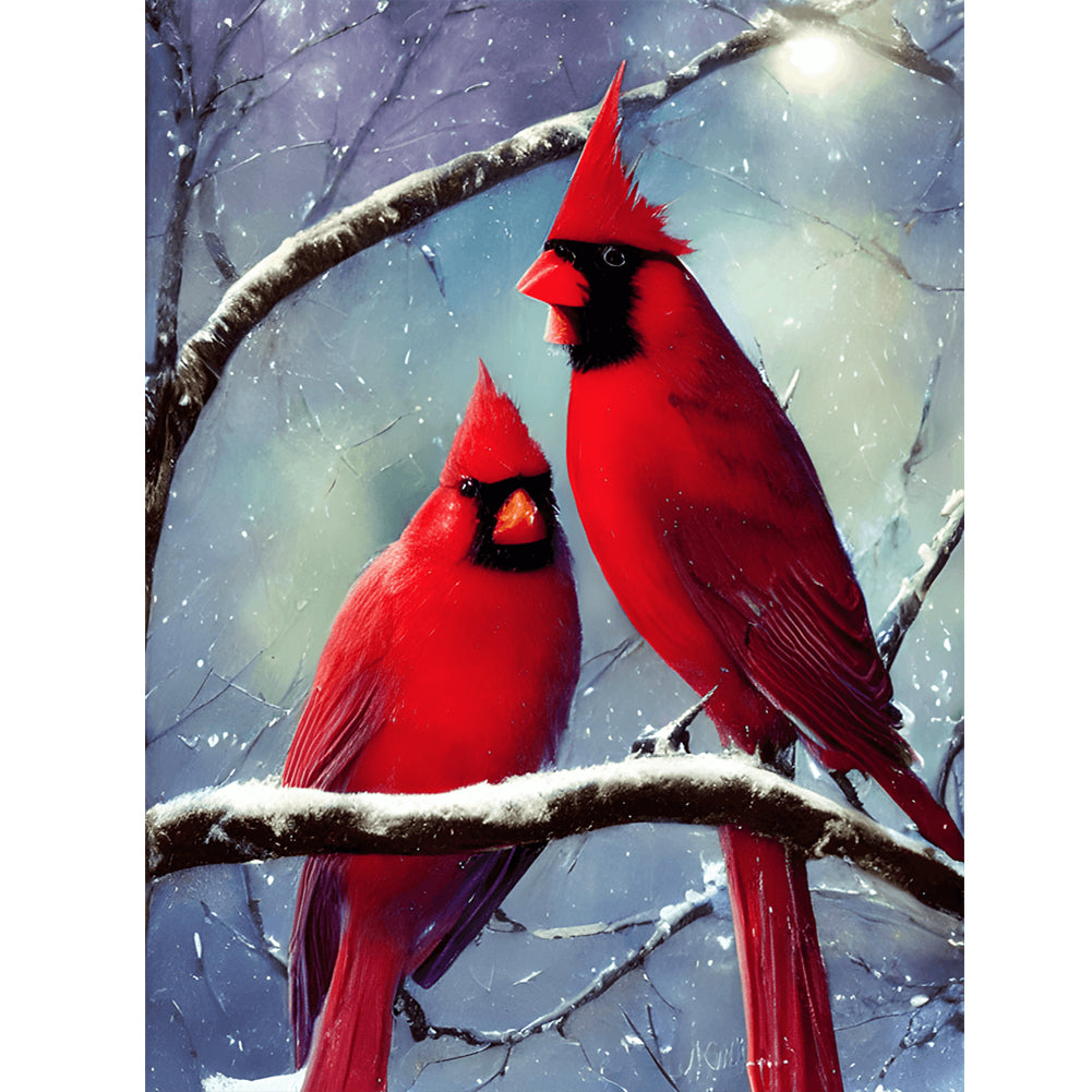 Cardinal - Full Round Drill Diamond Painting 30*40CM