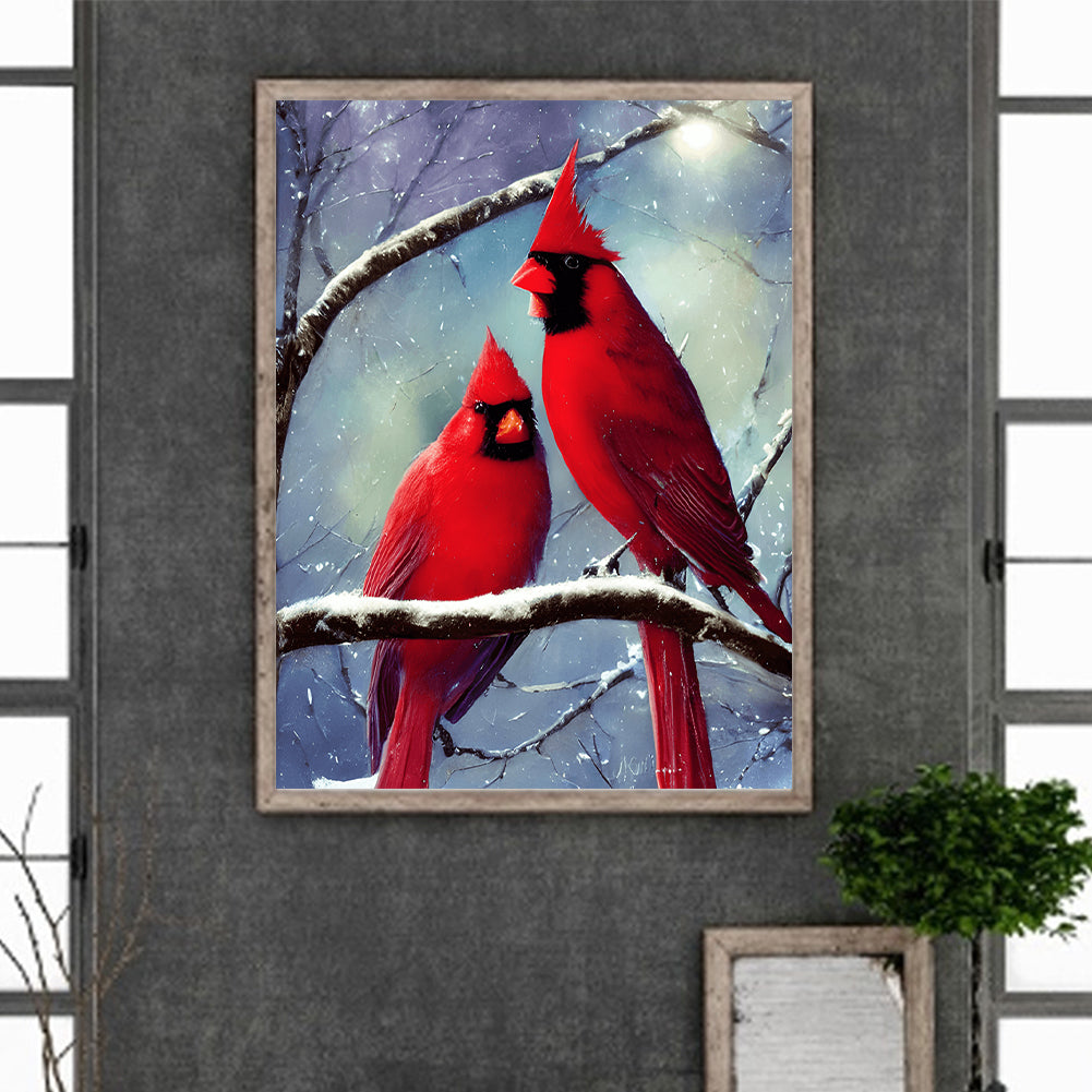 Cardinal - Full Round Drill Diamond Painting 30*40CM