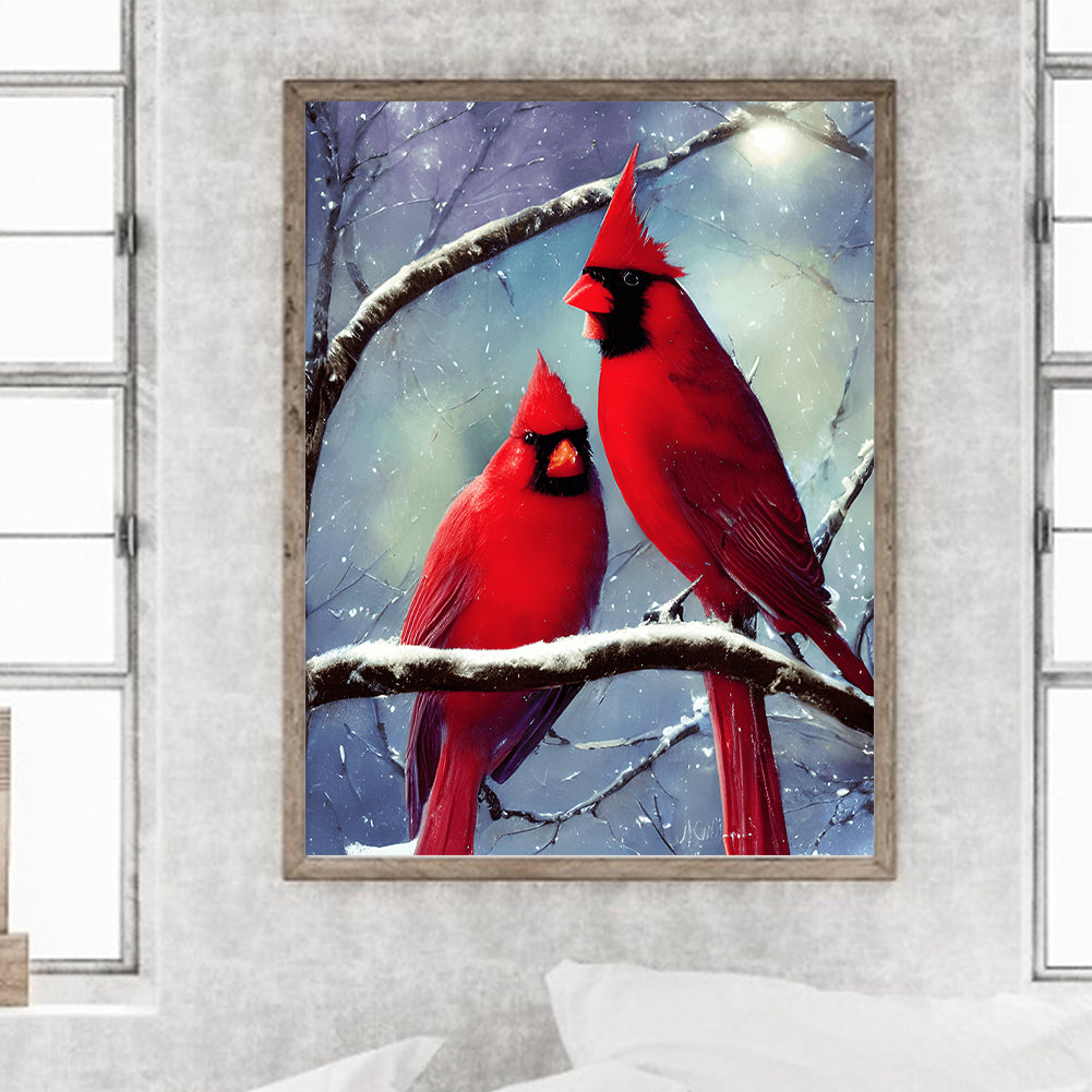 Cardinal - Full Round Drill Diamond Painting 30*40CM