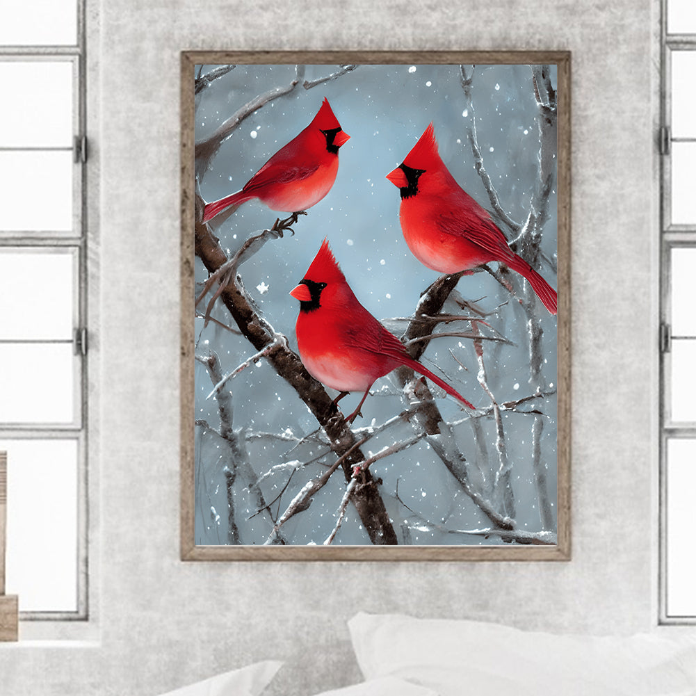 Cardinal - Full Round Drill Diamond Painting 30*40CM