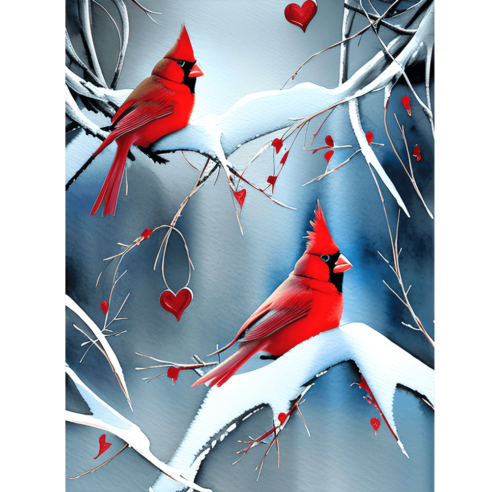 Cardinal - Full Round Drill Diamond Painting 30*40CM
