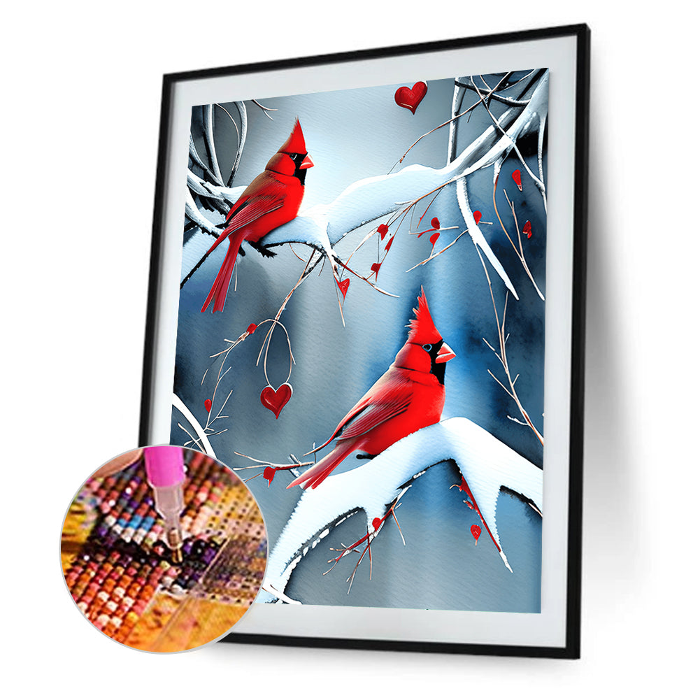 Cardinal - Full Round Drill Diamond Painting 30*40CM