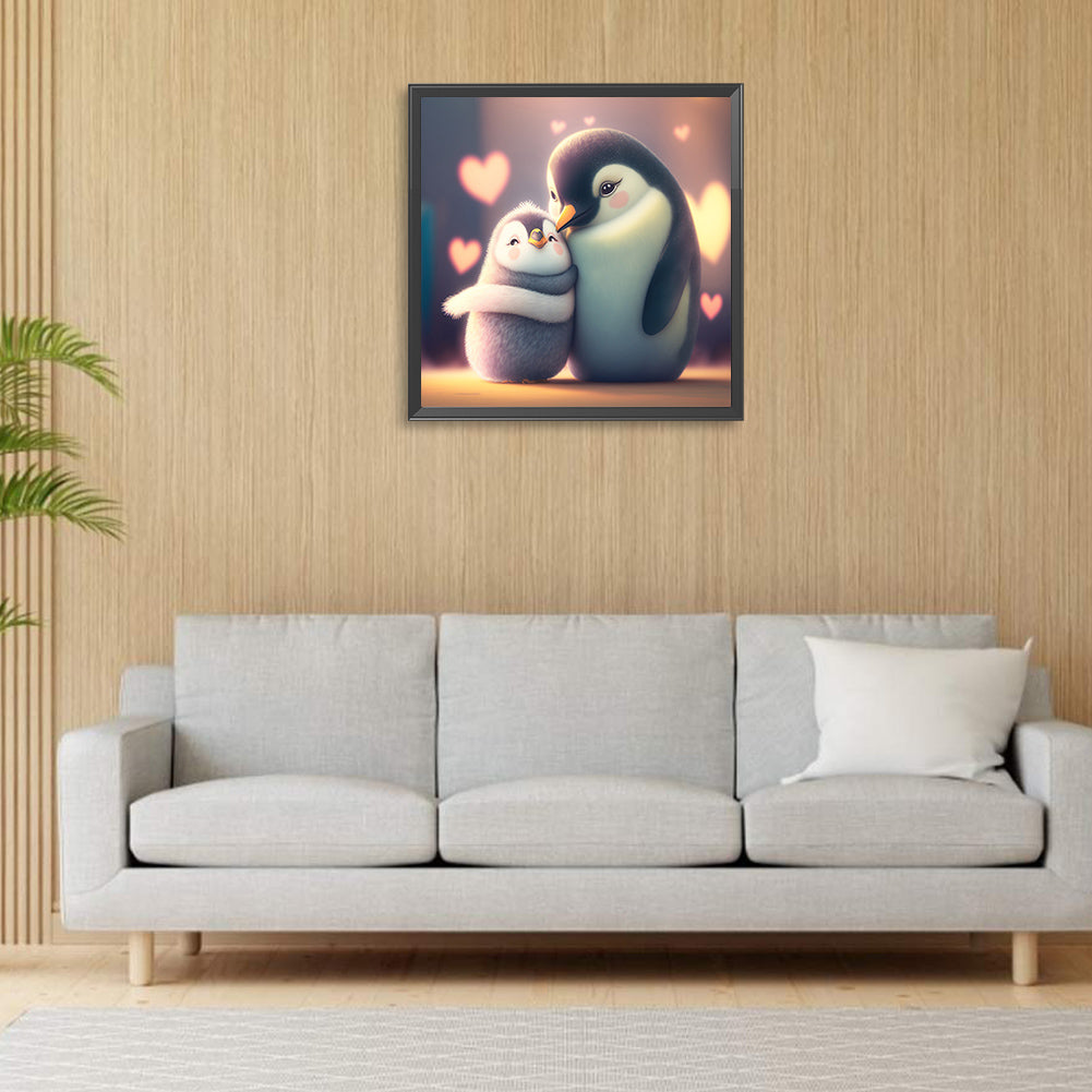 Love Penguin - Full Round Drill Diamond Painting 30*30CM