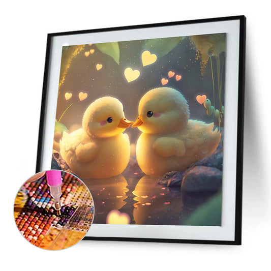 Love Duckling - Full Round Drill Diamond Painting 30*30CM