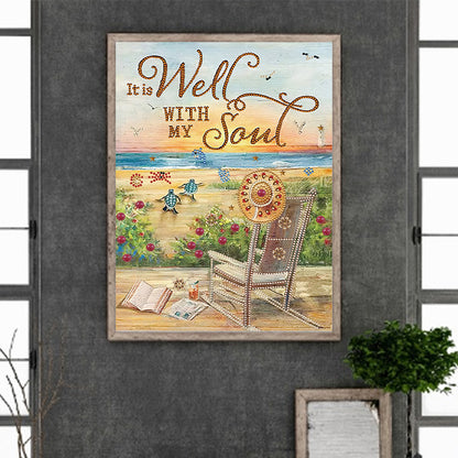 Summer Beach - Special Shaped Drill Diamond Painting 30*40CM
