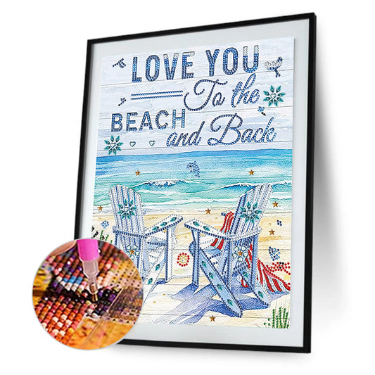 Summer Beach - Special Shaped Drill Diamond Painting 30*40CM
