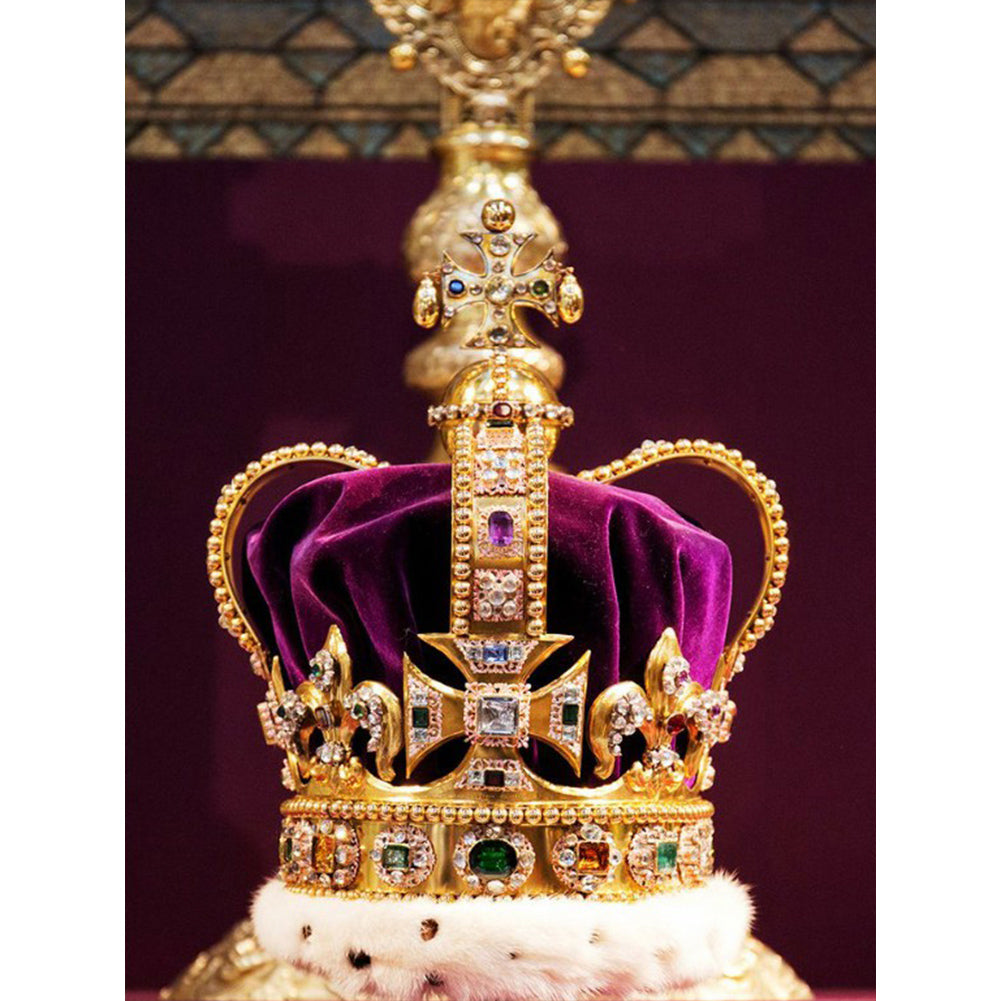 Crown Of St Edward Of England - Full Round Drill Diamond Painting 30*40CM