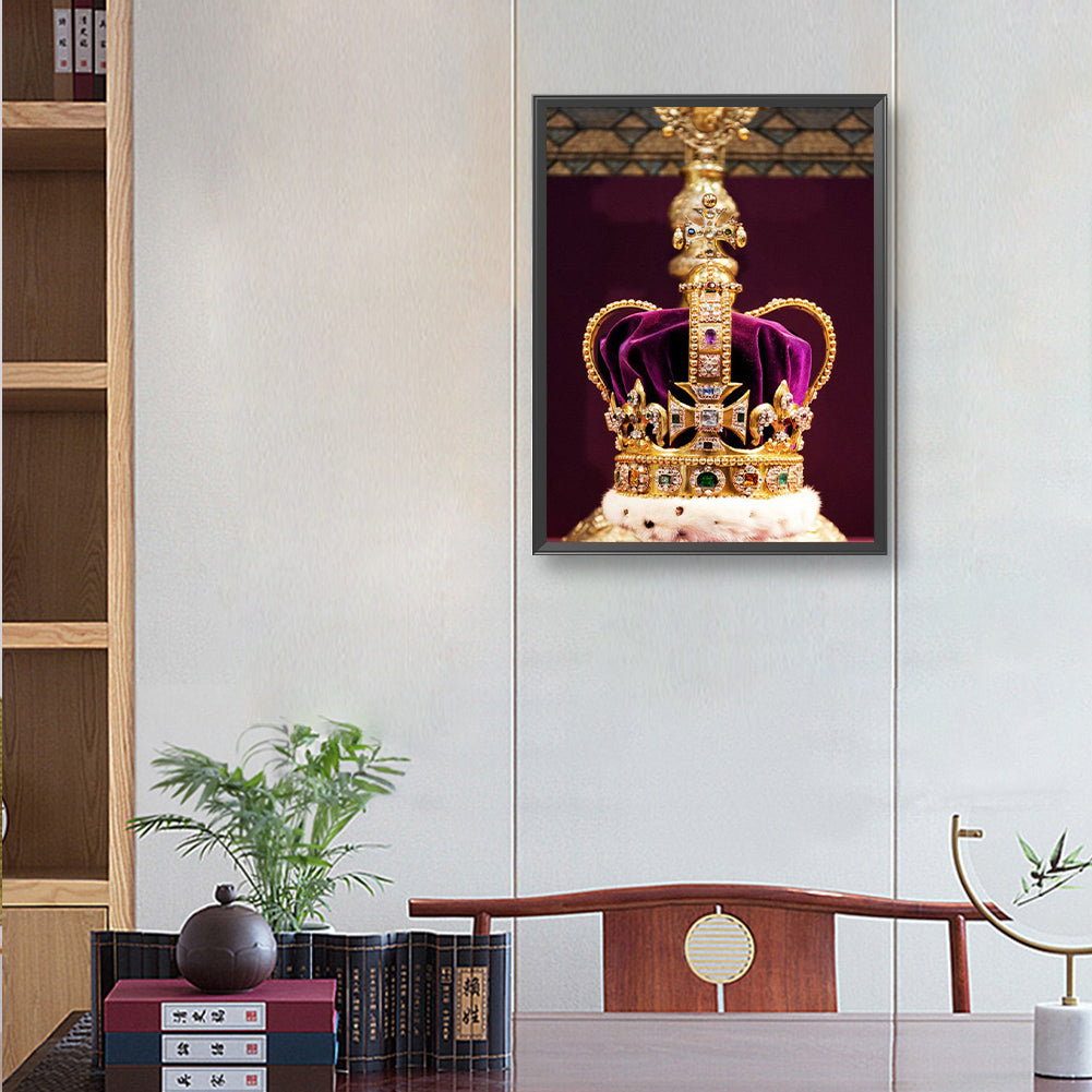 Crown Of St Edward Of England - Full Round Drill Diamond Painting 30*40CM
