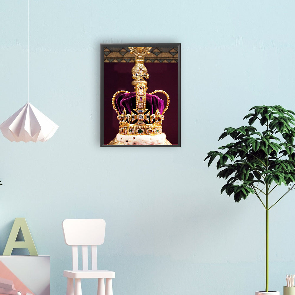 Crown Of St Edward Of England - Full Round Drill Diamond Painting 30*40CM