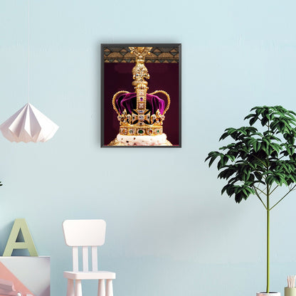 Crown Of St Edward Of England - Full Round Drill Diamond Painting 30*40CM