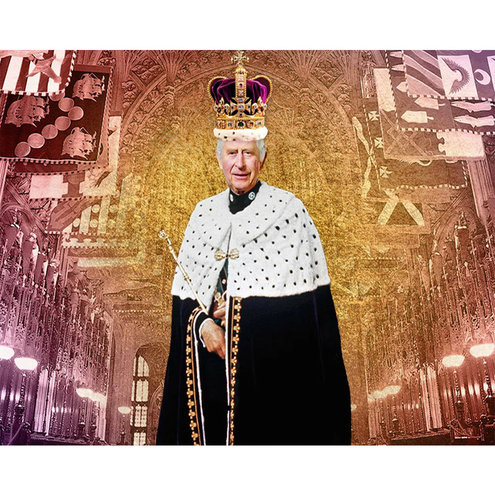 Prince Charles - Full Round Drill Diamond Painting 50*40CM