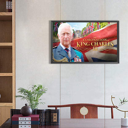 Coronation Of King Charles - Full Round Drill Diamond Painting 65*40CM