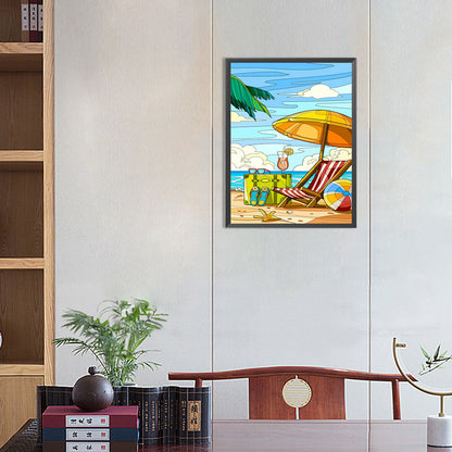 Beach Chair - Full Round Drill Diamond Painting 30*40CM
