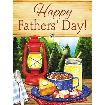 Father'S Day Calligraphy - Full Round Drill Diamond Painting 30*40CM