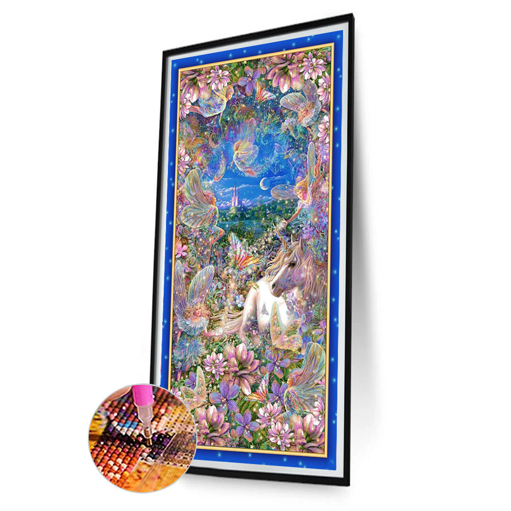 Elves And Horses - Full Round Drill Diamond Painting 30*80CM