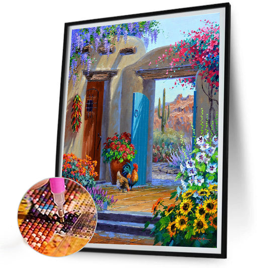 House House - Full Round Drill Diamond Painting 30*40CM