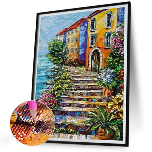Landscape - Full Round Drill Diamond Painting 30*40CM