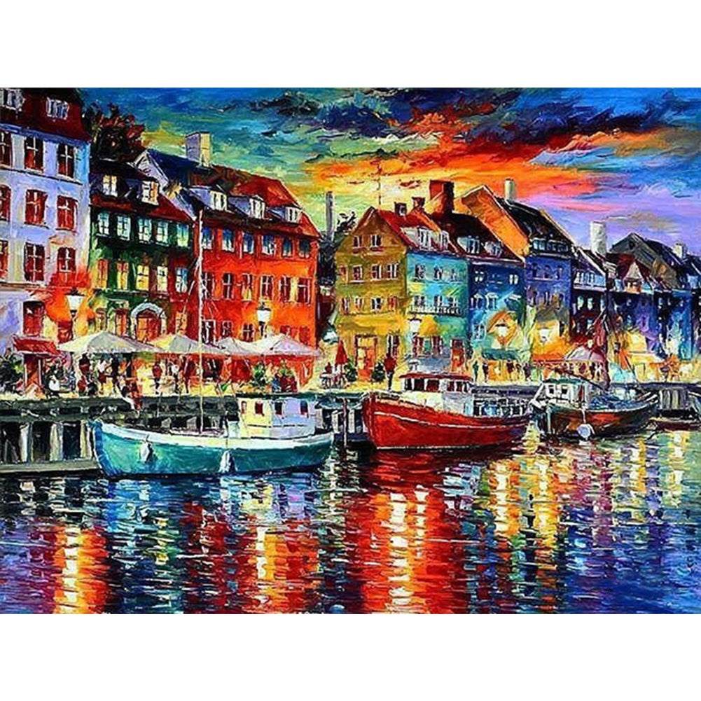 Landscape - Full Round Drill Diamond Painting 40*30CM