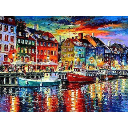 Landscape - Full Round Drill Diamond Painting 40*30CM