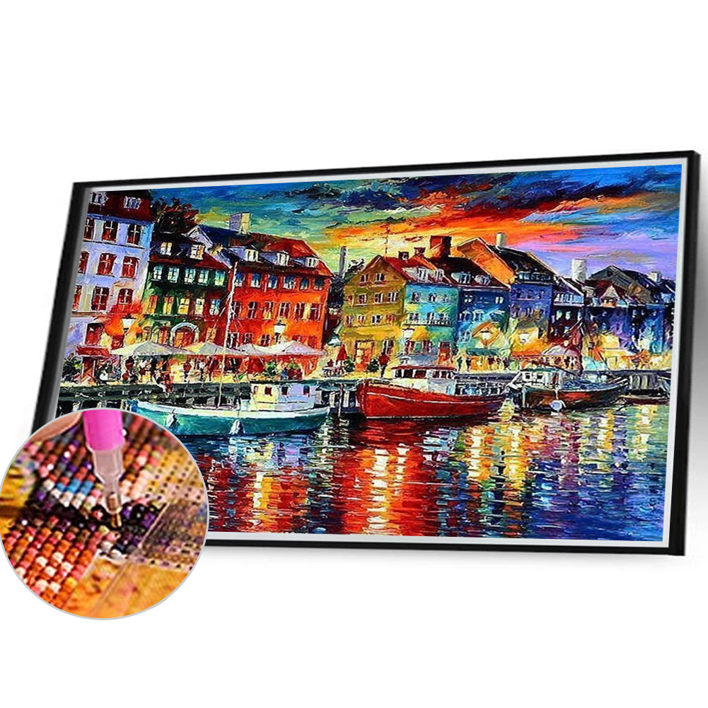 Landscape - Full Round Drill Diamond Painting 40*30CM