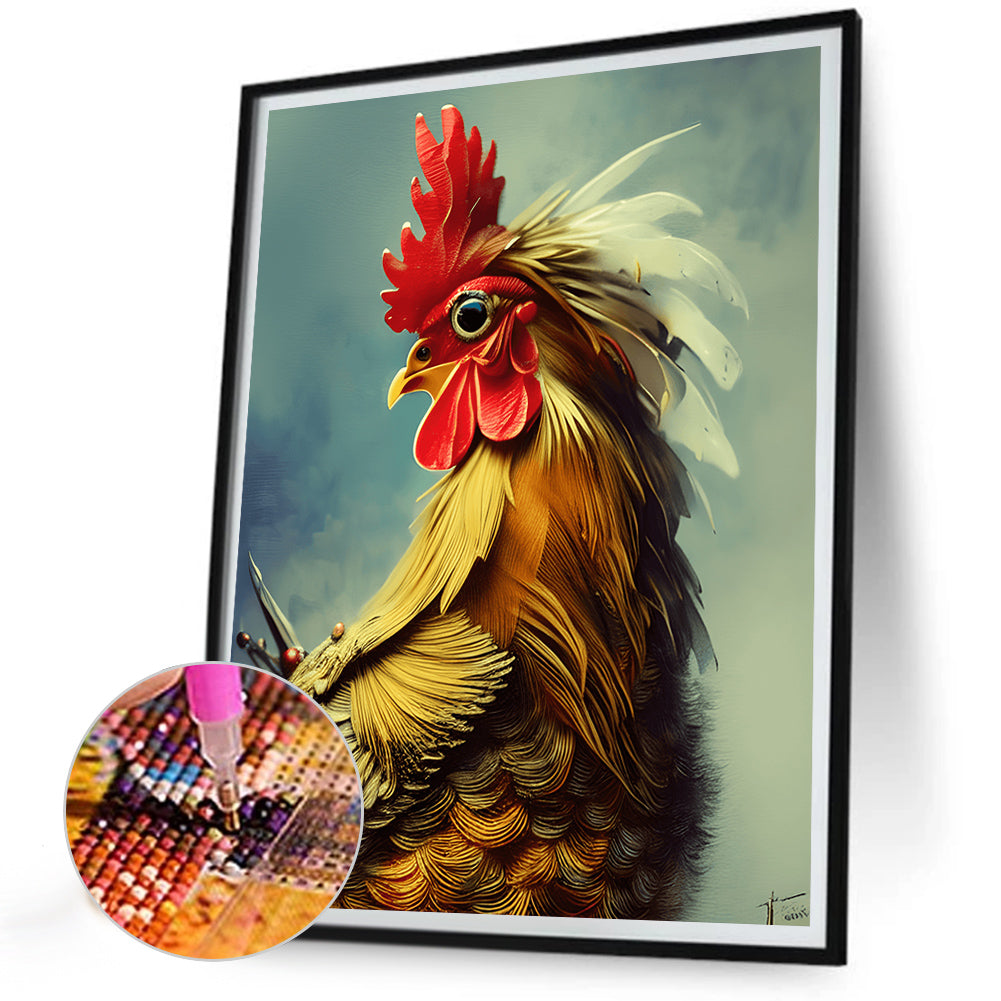 Farm Chicken - Full Round Drill Diamond Painting 30*40CM