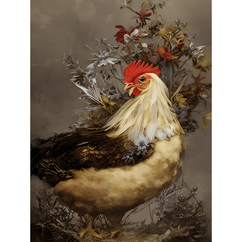 Farm Chicken - Full Round Drill Diamond Painting 30*40CM