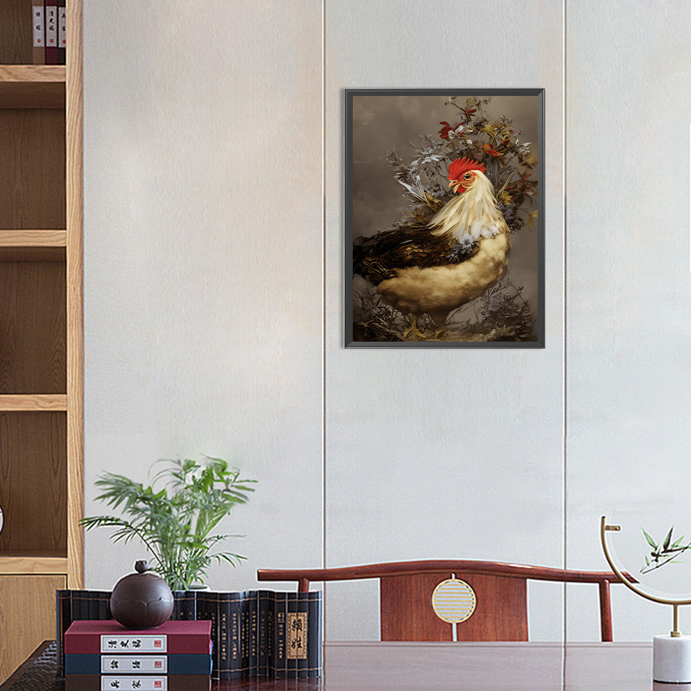 Farm Chicken - Full Round Drill Diamond Painting 30*40CM