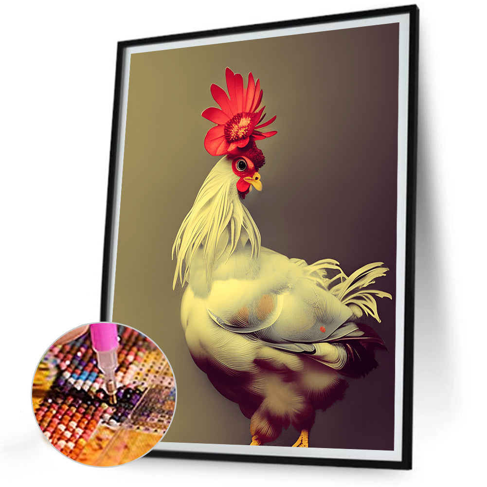 Farm Chicken - Full Round Drill Diamond Painting 30*40CM