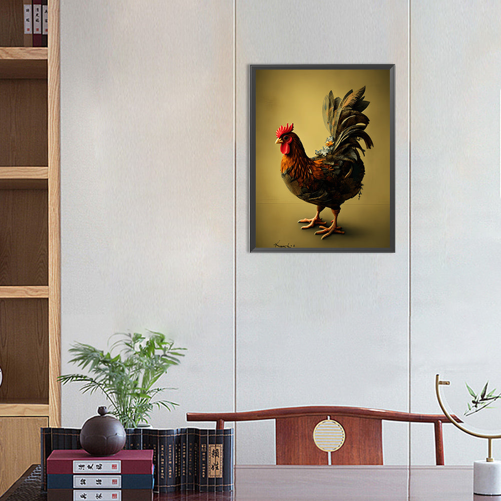 Farm Chicken - Full Round Drill Diamond Painting 30*40CM