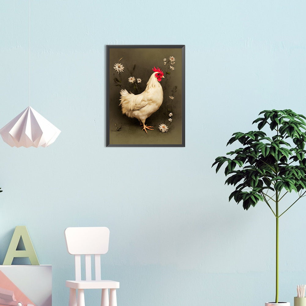 Farm Chicken - Full Round Drill Diamond Painting 30*40CM