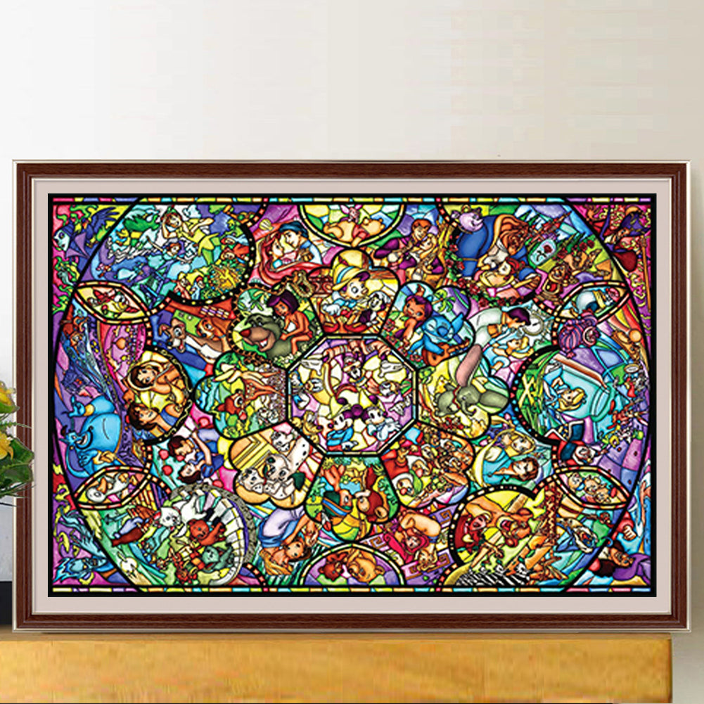 Disney Glass Art - Full Round Drill Diamond Painting 130*90CM