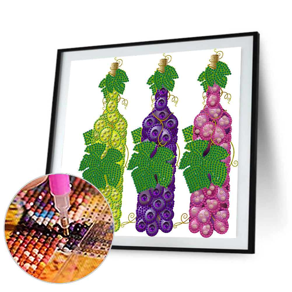 Succulent Wine - Special Shaped Drill Diamond Painting 30*30CM