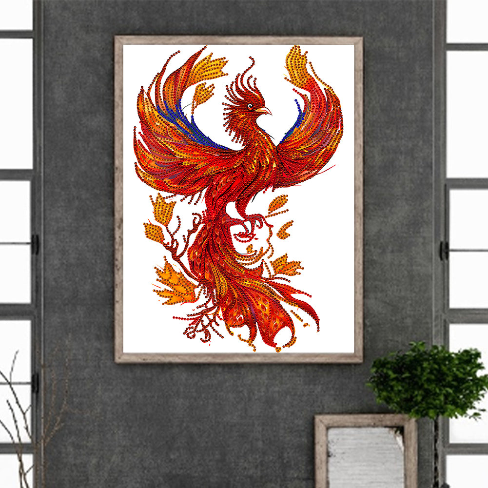 Phoenix On Fire - Special Shaped Drill Diamond Painting 30*40CM