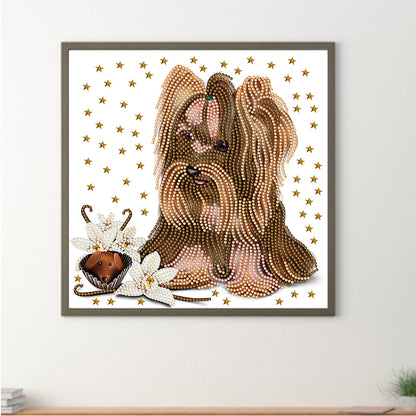 Puppy - Special Shaped Drill Diamond Painting 30*30CM