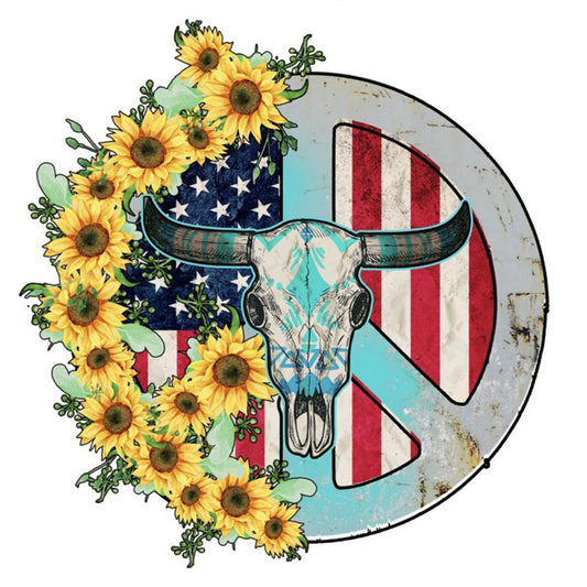 Flag Flower - Full Round Drill Diamond Painting 30*30CM