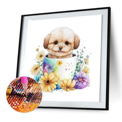 Teacup Puppy - Full Round Drill Diamond Painting 30*30CM