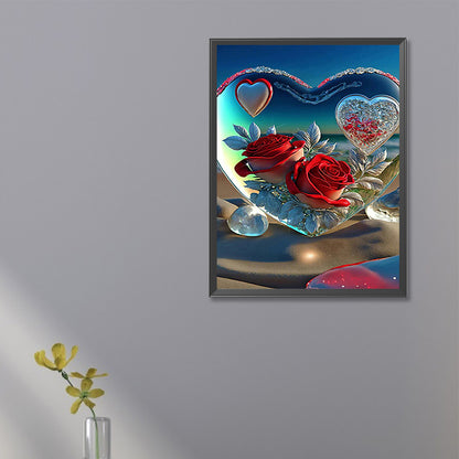 Love Rose - Full Square Drill Diamond Painting 20*30CM