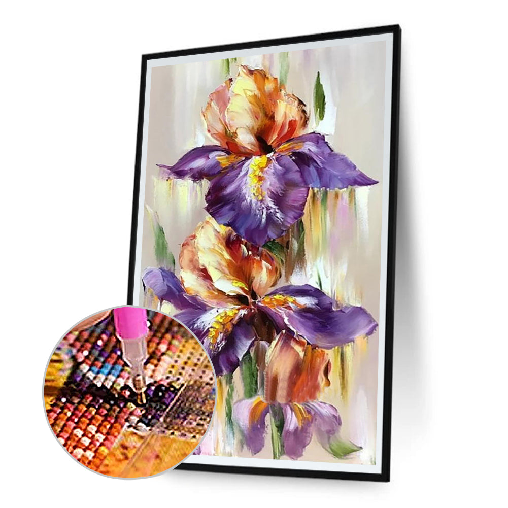 Iris - Full Round Drill Diamond Painting 40*70CM