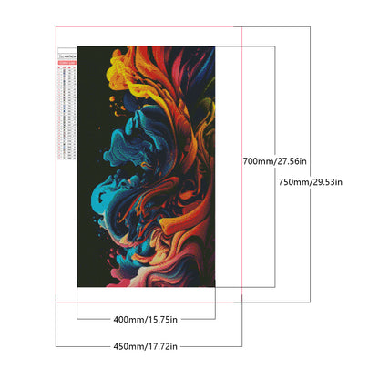 Colorful Paint - Full Square Drill Diamond Painting 40*70CM